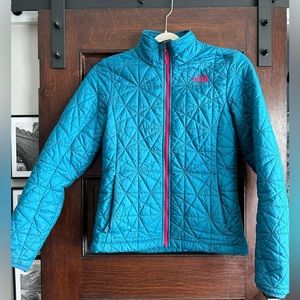 North Face Jacket XS Juniper Teal Tamburello Quilted Coat Womens